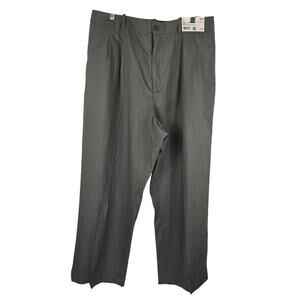 UNIQLO NWT Linen Blend Tucked Wide Pants Women Olive Dress Pants XXL